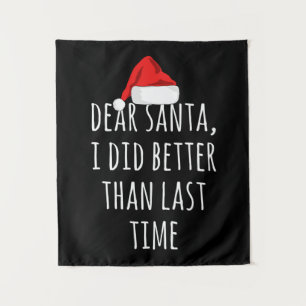 Funny Letter to Santa Kerstcadeaus Wandkleed