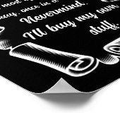 Funny Letter to Santa kerstcadeautjes Poster (Hoek)