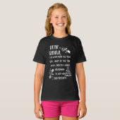 Funny Letter to Santa kerstcadeautjes T-shirt (Voorkant volledig)