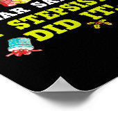 Funny Letter To Santa My Stepsister Did It Christm Poster (Hoek)