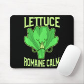 Funny Lettuce Romaine Calm Meditation Yoga Zen  Muismat (Met muis)