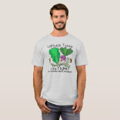 Funny Lettuce Turnip Thyme Vegetable Pun Cartoon T-shirt (Voorkant volledig)