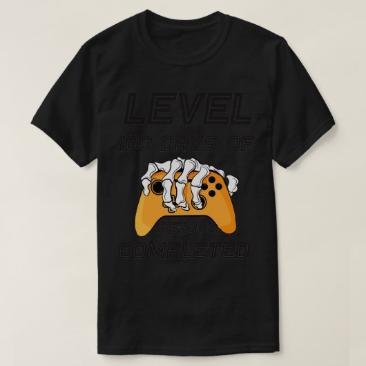Funny Level 100 Dagen school voltooid 100 T-shirt (Design voorkant)