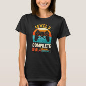 Funny Level 3 Complete Retro Celebrate 3e T-shirt (Voorkant)