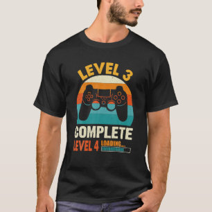 Funny Level 3 Complete Retro Celebrate 3e T-shirt