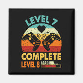 Funny Level 7 Complete Celebrate 7 Years Wedding A Magneet (Voorkant)