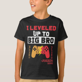 Funny level to big bro 2022 Gamer Brother T-shirt
