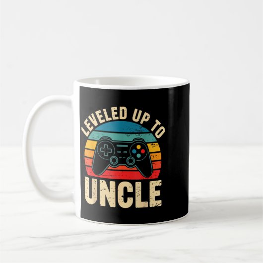 Funny Leveled Up To Uncle Video Gamers Gaming Cute Koffiemok (Links)