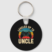 Funny Leveled Up To Uncle Video Gamers Gaming Cute Sleutelhanger (Voorkant)