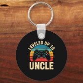 Funny Leveled Up To Uncle Video Gamers Gaming Cute Sleutelhanger (Voorkant)