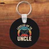 Funny Leveled Up To Uncle Video Gamers Gaming Cute Sleutelhanger (Voorkant)