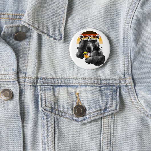 Funny LGBT Gay Beer Pride Ronde Button 5,7 Cm (In situ)