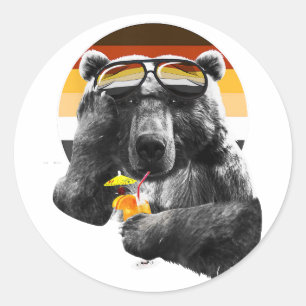Funny LGBT Gay Beer Pride Ronde Sticker