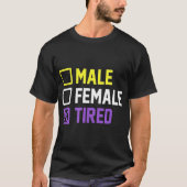 Funny LGBT Pride Nonbinary Flag niet Binair T T-shirt (Voorkant)