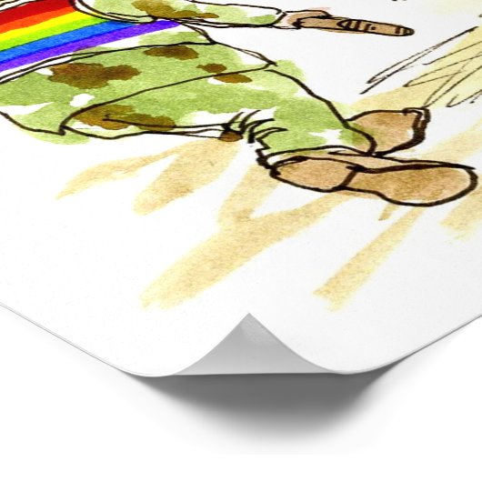 Funny LGBT Vs Giant Duck Poster (Hoek)