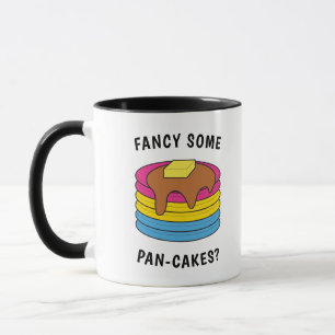 Funny LGBTQ Pansexual Pride Fancy Pan-cakes Mok