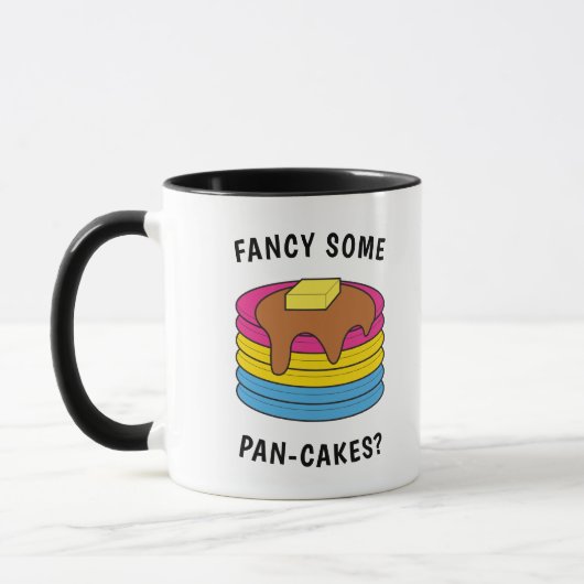 Funny LGBTQ Pansexual Pride Fancy Pan-cakes Mok (Links)