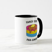 Funny LGBTQ Pansexual Pride Fancy Pan-cakes Mok (Voorkant rechts)