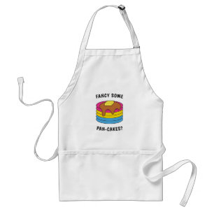 Funny LGBTQ Pansexual Pride Fancy Pan-cakes Standaard Schort