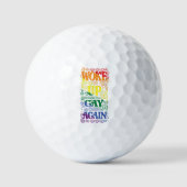 Funny LGBTQ | Weer opgewekt gay | Gay Pride Golfballen (Voorkant)