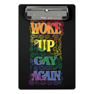 Funny LGBTQ Weer opgewekt gay Gay Pride Mini Klembord