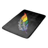 Funny LGBTQ | Woorden spelen | Pride | Regenboog Badmat (Gekanteld)