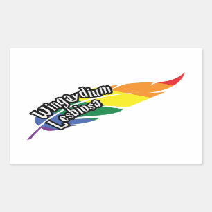 Funny LGBTQ   Woorden spelen   Pride   Regenboog Rechthoekige Sticker