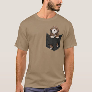 Funny Lhasa Apso in Your Pocket for Lhasa Apso Lov T-shirt