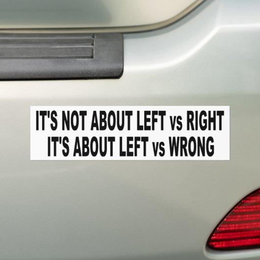 Funny Liberal Bumpersticker (Op auto)