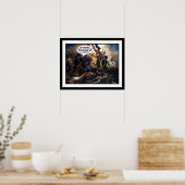 Funny Liberty Leading the People Poster (Keuken)