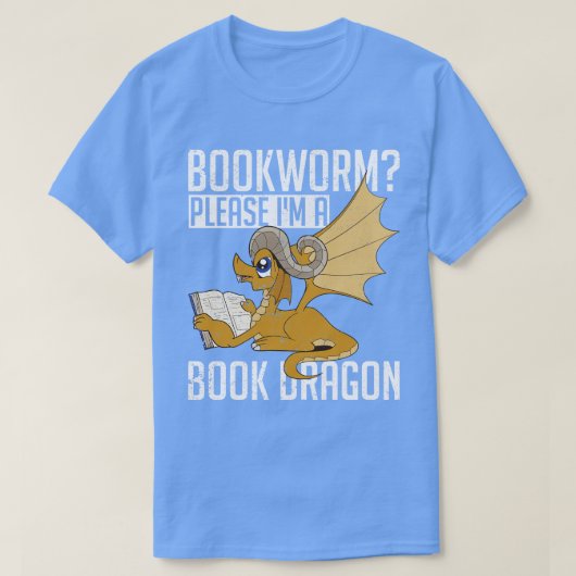 Funny Librarian Bookworm Reading Mythical Animal B T-shirt (Design voorkant)