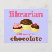 Funny Librarian Briefkaart (Voorkant)