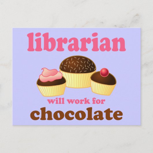 Funny Librarian Briefkaart (Voorkant)