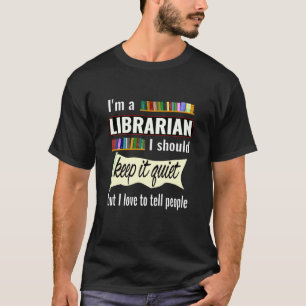 Funny librarian gift voor bibliothecaris grappig t-shirt