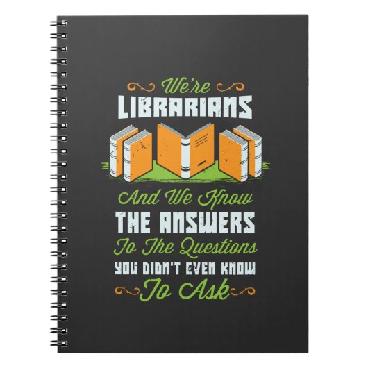 Funny Librarian Gifts Notitieboek (Voorkant)