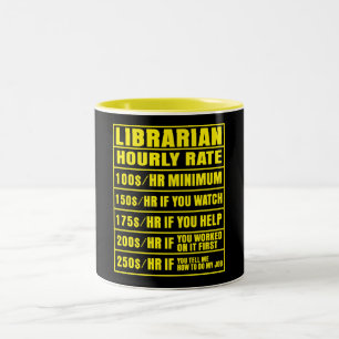 Funny Librarian Hourly Rate Mok