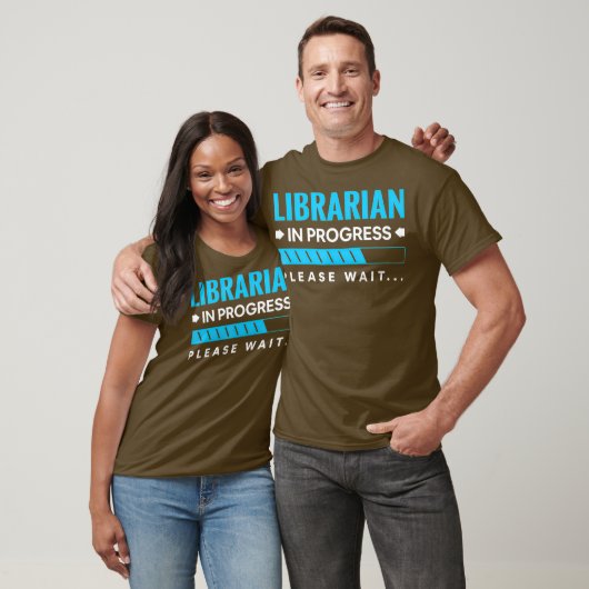 Funny Librarian in Progress Library Science T-shirt (Unisex)