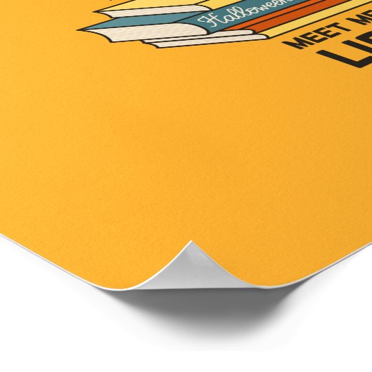 Funny librarian leraar knuppel poster (Hoek)