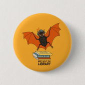 Funny librarian leraar knuppel ronde button 5,7 cm (Voorkant)
