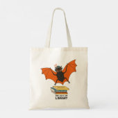Funny librarian leraar knuppel tote bag (Achterkant)