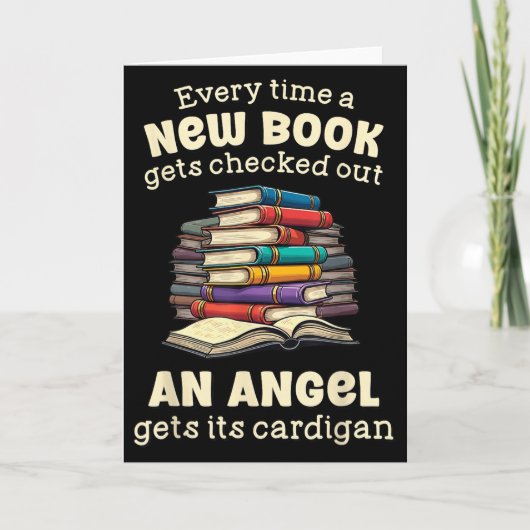 Funny Librarian Quote For Library Nerd Kaart (Voorkant)