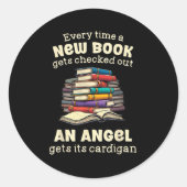 Funny Librarian Quote For Library Nerd Ronde Sticker (Voorkant)