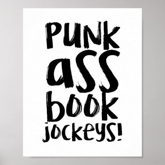 Funny Librarian Quote Poster (Voorkant)