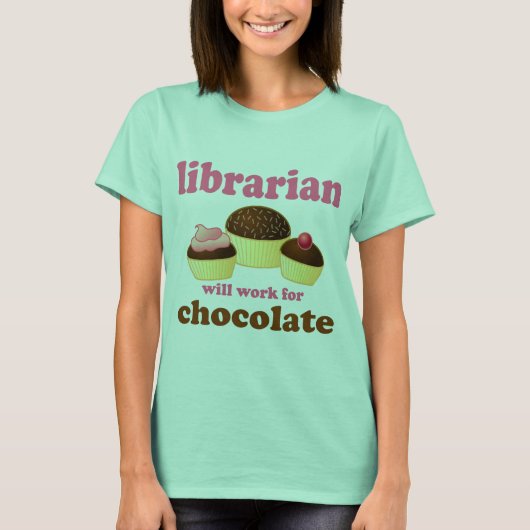 Funny Librarian T-shirt (Voorkant)
