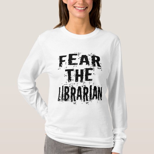 Funny Librarian T-shirt (Voorkant)