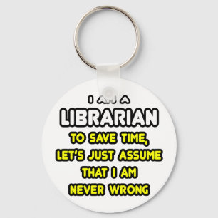 Funny Librarian T-Shirts en Gifts Sleutelhanger