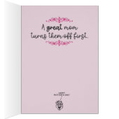 Funny "Lick the Beaters" Moederdag Kaart (Binnen (Rechts))