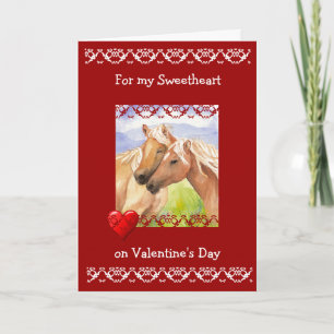 Funny Lieverd Valentijnsdag Horse Lovers Feestdagen Kaart