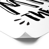 Funny Life citeert het Hand Lettering Typografie P Poster (Hoek)