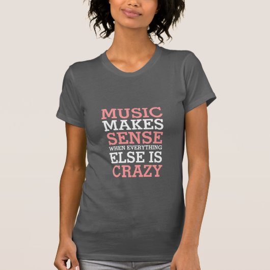 Funny Life citeert T-shirt Music maakt zin (Voorkant)